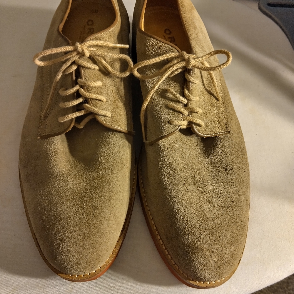 Oxford Tan Suede Men's Shoes Made For Orvis